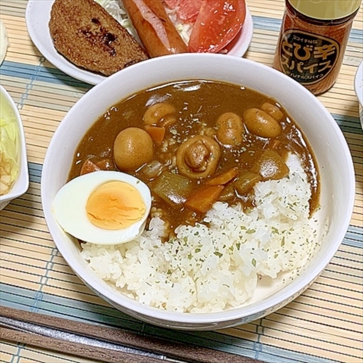 ルゥ使いなら動物入れずにマッシュでカレー！